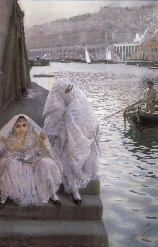 I Algers Hamn (In the harbour of Algiers), Anders Zorn